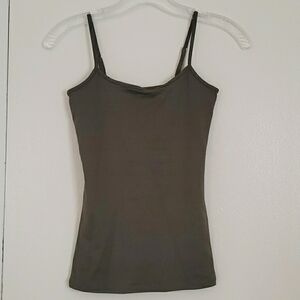 WHBM Scoop Neck Camisole Olive Size XXS